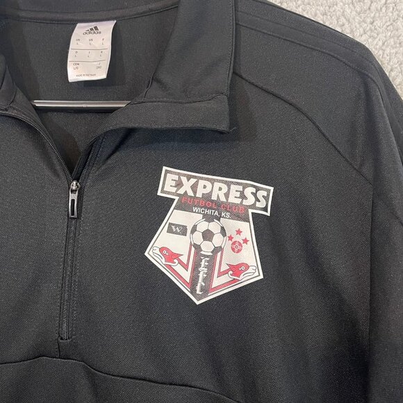 Adidas Jacket Wichita Kansas Express Futbol Men’s Quarter Zip Soccer Sweater - Picture 4 of 9